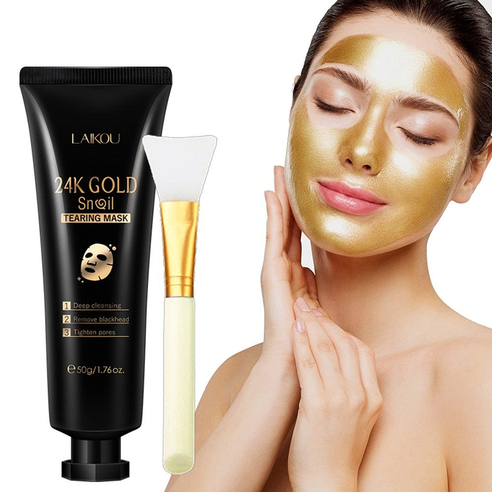 Gold Foil Snail Tear-Off Mask Hydrating Gold Foil Snail Tear-Off Mask Hydrating